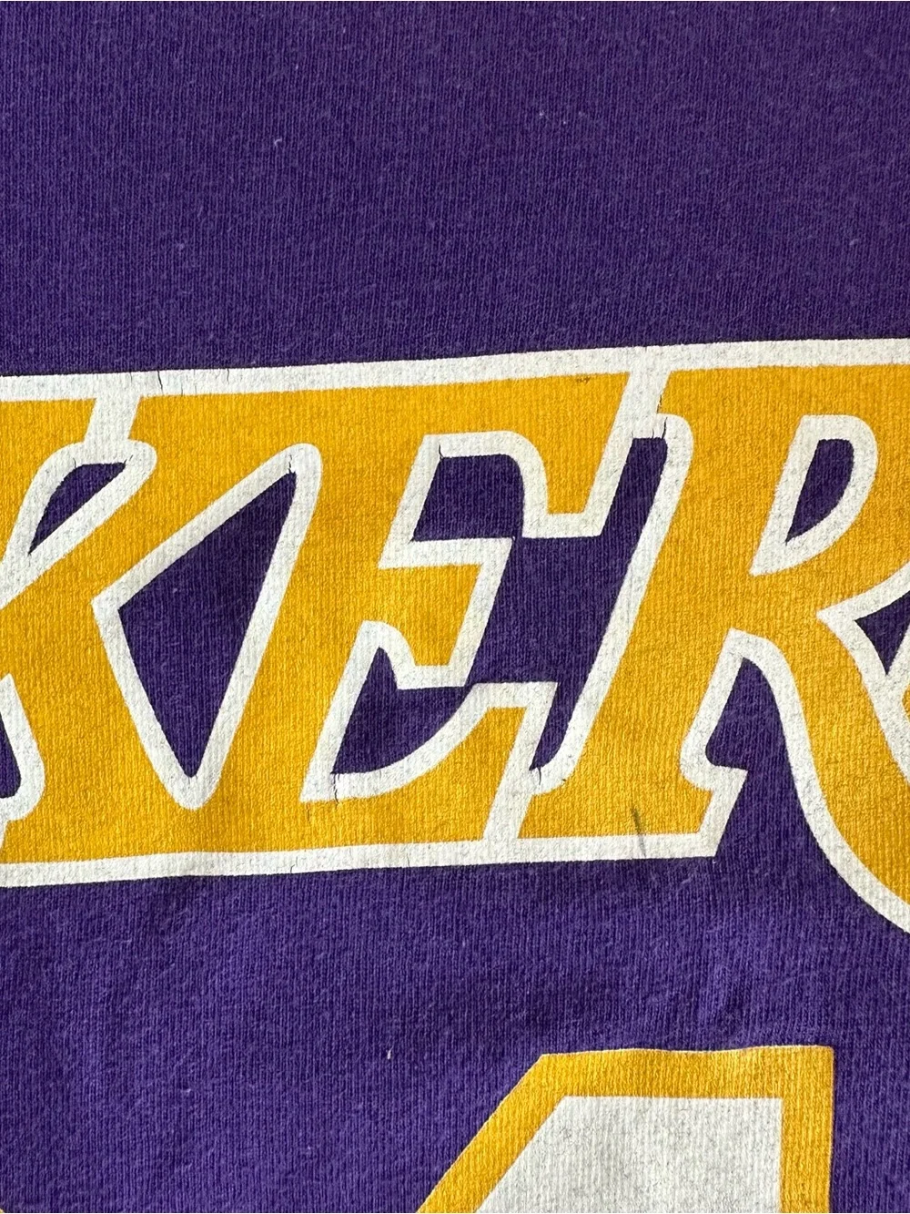 Adidas Los Angeles Lakers Kobe Bryant #24 Purple T Shirt
